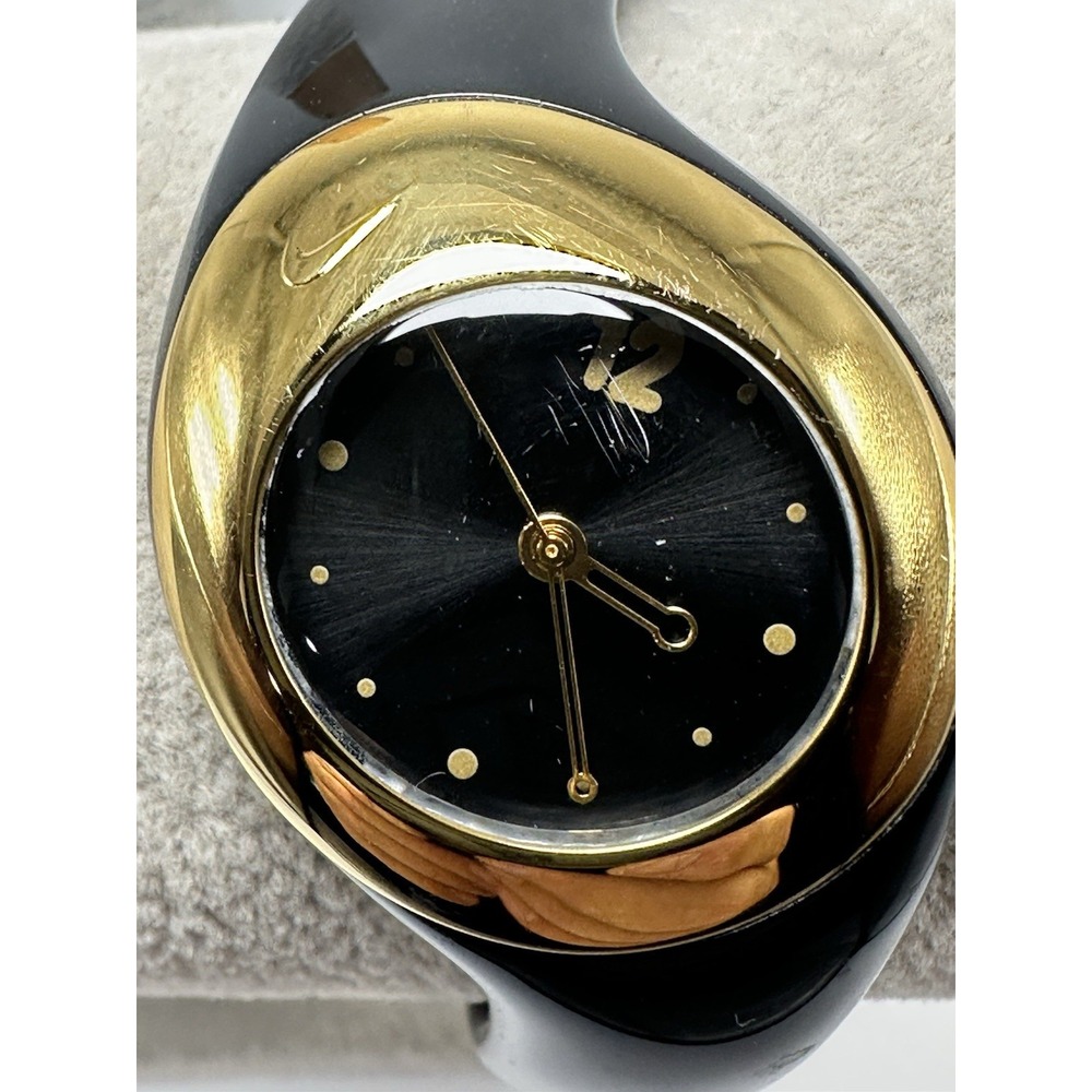 Nike WR0070 Ladies Triax Watch New Battery 28MM‎ 7.25" Black Band R100